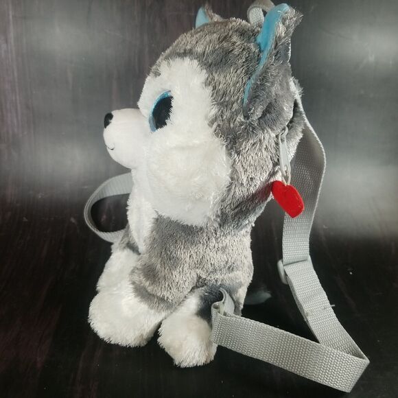 TY Beanie Boos Husky Dog Slush Plush Backpack, And Small Slush Stuffed Animal - Picture 3 of 16